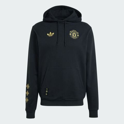 adidas阿迪达斯2025男子MUFC CS HD针织无帽卫衣JM5565