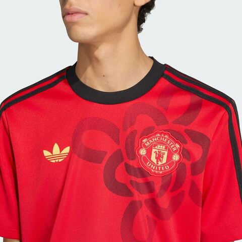 adidas阿迪达斯2025男子MUFC CS JSY针织无领短TJM5568