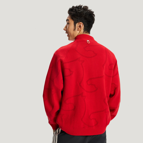 adidas阿迪达斯2025男子NYR 3S TRT针织无帽外套KE4062