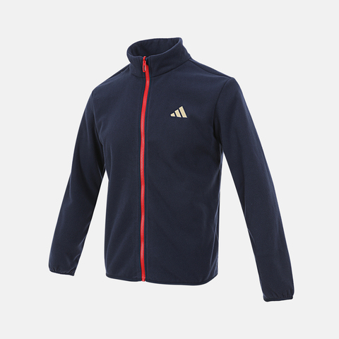 Adidas Kids阿迪儿童2025男大童JK 2N1 WARM JKT针织连帽外套KV6904