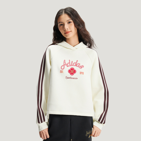 adidas阿迪达斯2025女子NYR HOODY SWEAT针织无帽卫衣KH2695