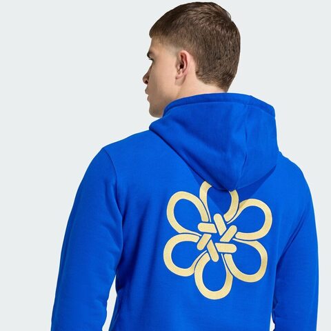 adidas阿迪达斯2025男子REAL CS HD针织无帽卫衣JZ2237