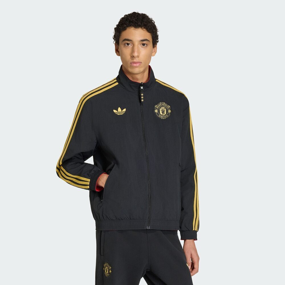 adidas阿迪达斯2025男子MUFC CS JKT梭织无帽外套JM5561