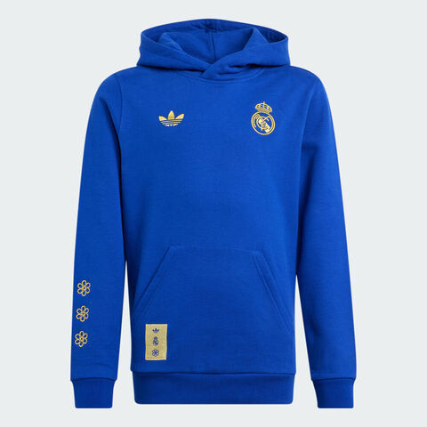 Adidas Kids阿迪儿童2025男大童REAL CS HD Y针织无帽卫衣JZ2240