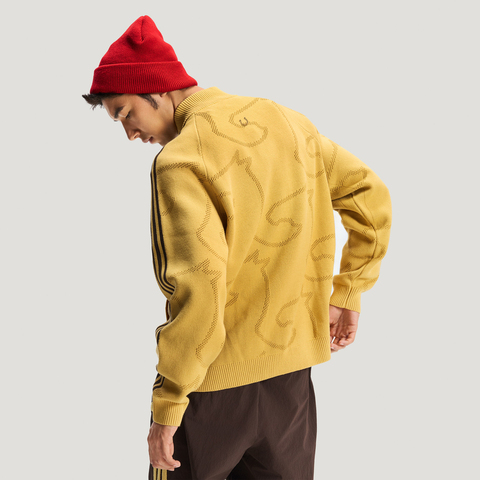 adidas阿迪达斯2025男子NYR 3S TRT针织无帽外套KE4061