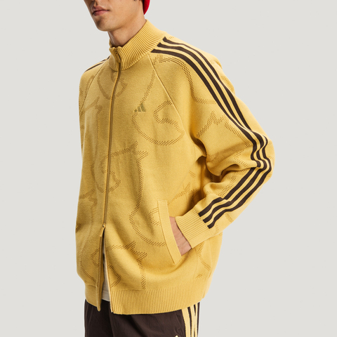 adidas阿迪达斯2025男子NYR 3S TRT针织无帽外套KE4061
