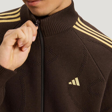 adidas阿迪达斯2025男子NYR 3S TRT针织无帽外套KE4060