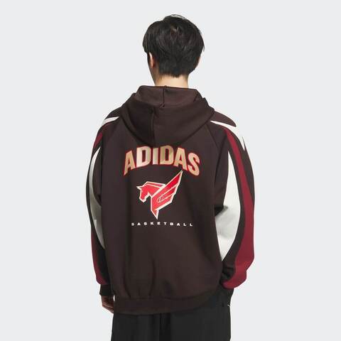 adidas阿迪达斯2025男子BB LNY HOODIE针织连帽卫衣KT0619