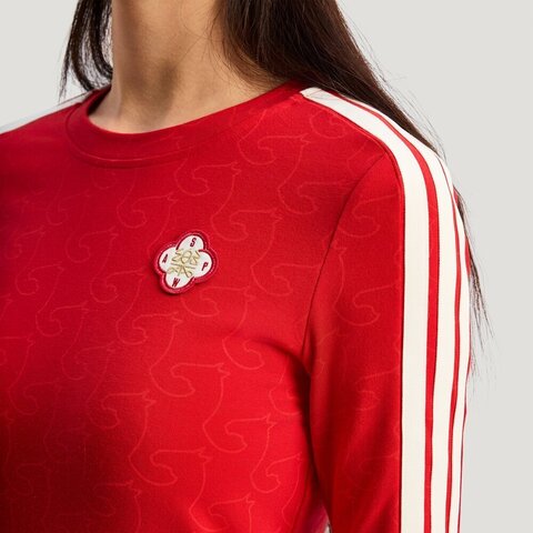 adidas阿迪达斯2025女子NYR LS TEE针织无领长TKW4676