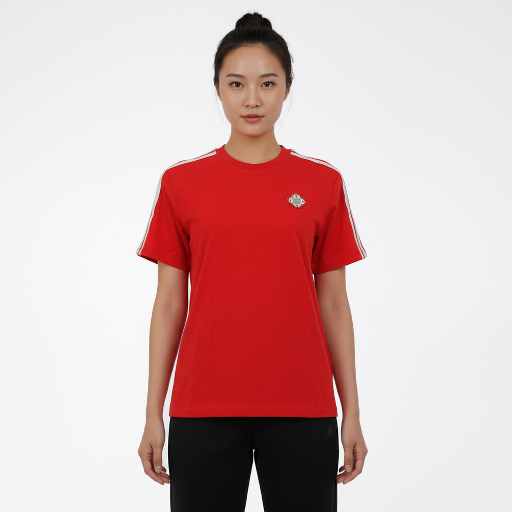 adidas阿迪达斯2025女子NYR SS TEE针织无领短TKV0506