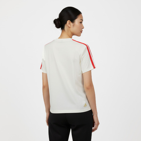 adidas阿迪达斯2025女子NYR SS TEE针织无领短TKV0507