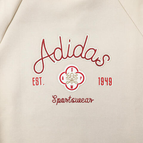 adidas阿迪达斯2025女子NYR HOODY SWEAT针织无帽卫衣KH2696