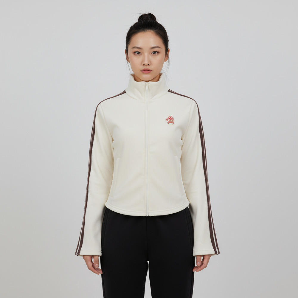 adidas阿迪达斯2025女子NYR WARM JKT2针织无帽外套KG3456