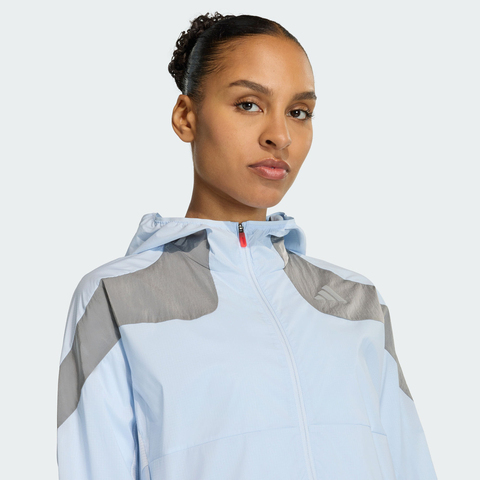 adidas阿迪达斯2025女子ADIZERO HE JK W梭织连帽外套KB1517