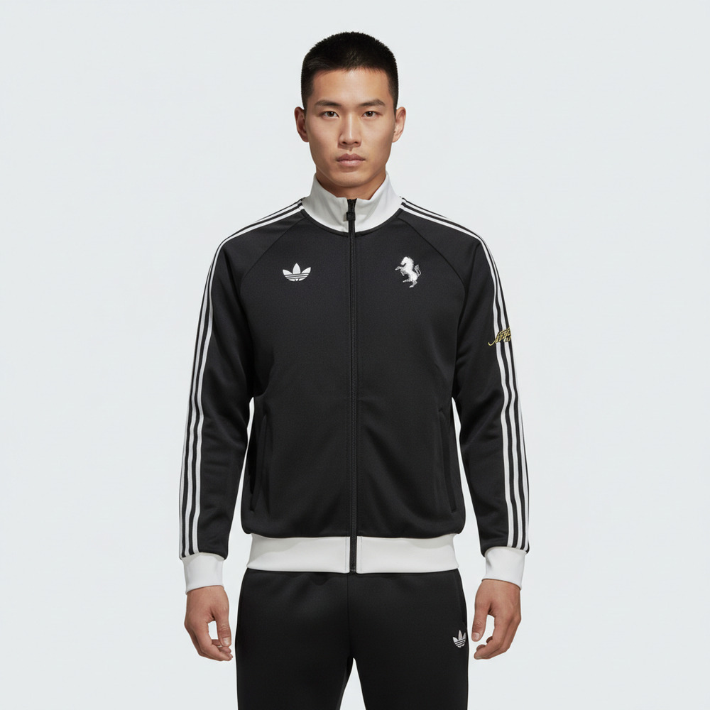adidas阿迪达斯2025男子JUVE OG TT针织无帽外套KB4452
