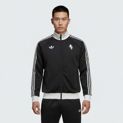 adidas阿迪达斯2025男子JUVE OG TT针织无帽外套KB4452
