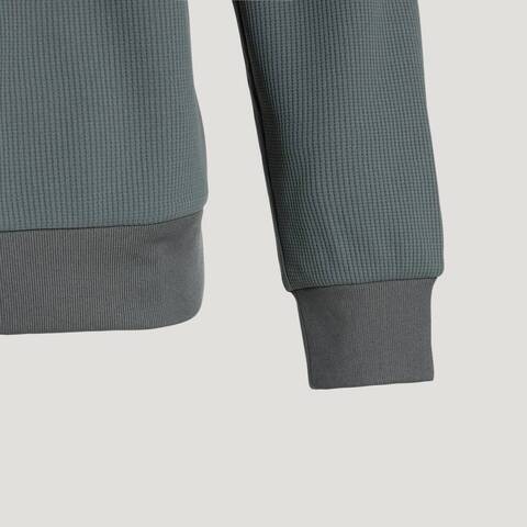 adidas阿迪达斯2026男子TH WAFFLE HZ针织无帽卫衣KR2554