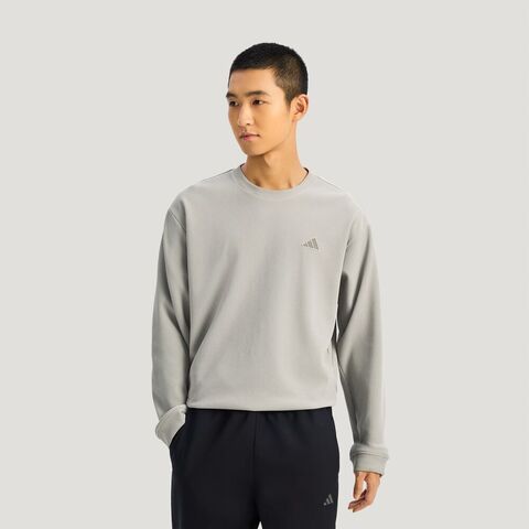 adidas阿迪达斯2026男子TH WAFFLE CREW针织无帽卫衣KR2542