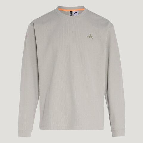 adidas阿迪达斯2026男子TH WAFFLE CREW针织无帽卫衣KR2542