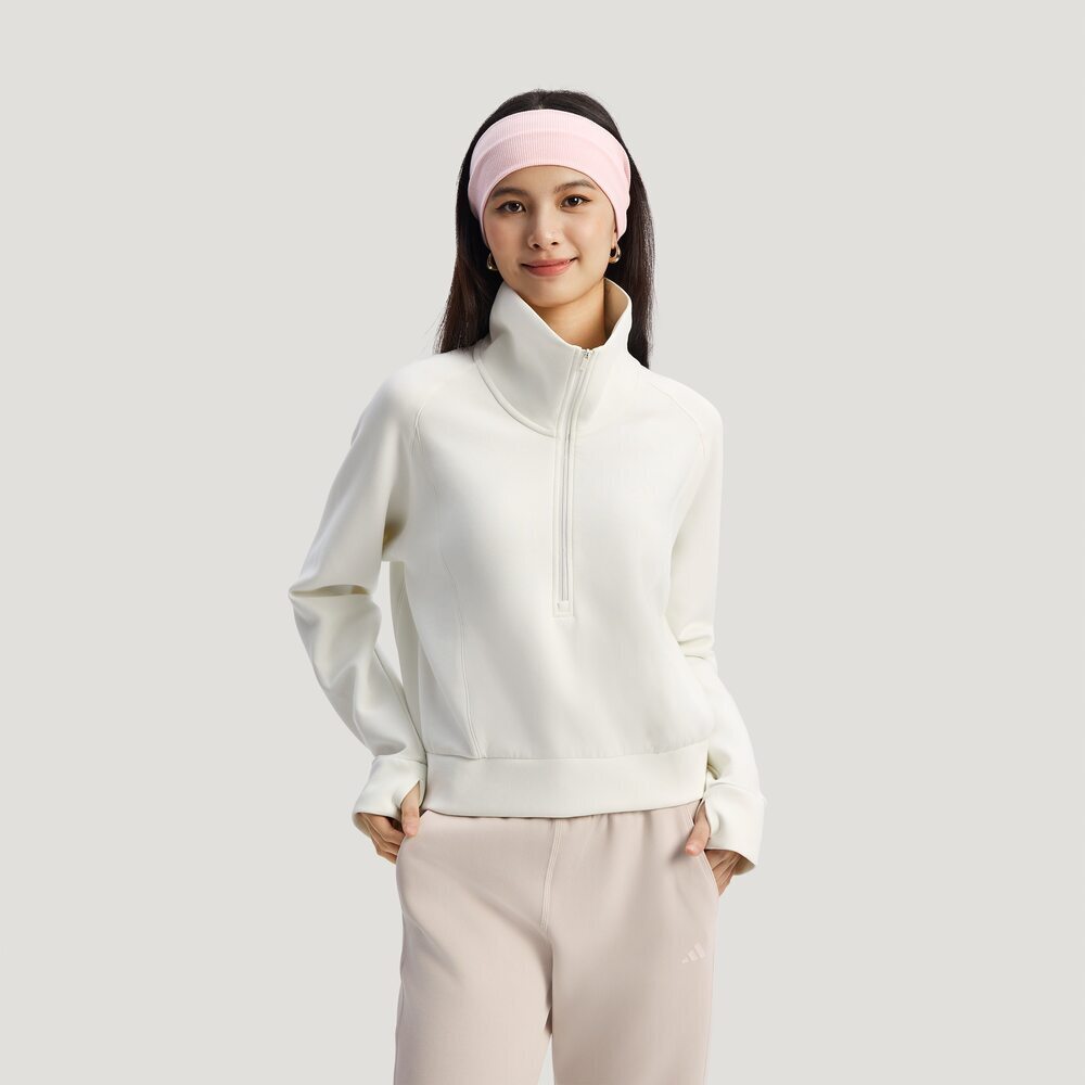 adidas阿迪达斯2026女子SFL HZ  SWT针织无帽卫衣KH0207