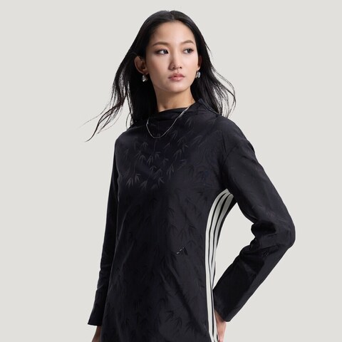 adidas阿迪达斯2026女子JACQUARD DRESS针织长裙HY2133