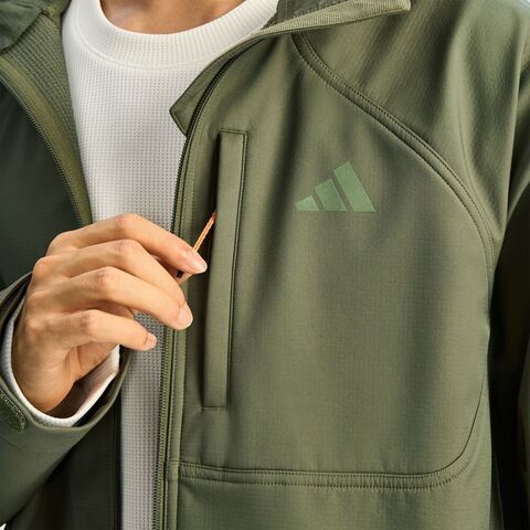 adidas阿迪达斯2026男子TH SOFTSHELL JK梭织连帽外套KR2497