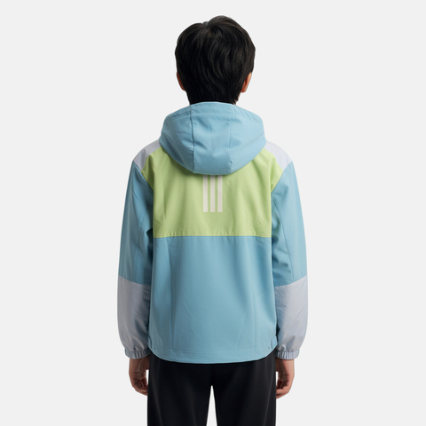 Adidas Kids阿迪儿童2026男大童JK WV URBAN JKT梭织连帽外套KG5949