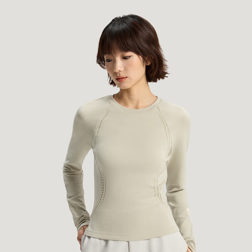 Adidas FOS阿迪先锋运动2026女子FOS W TEE LS针织无领长TKV4858