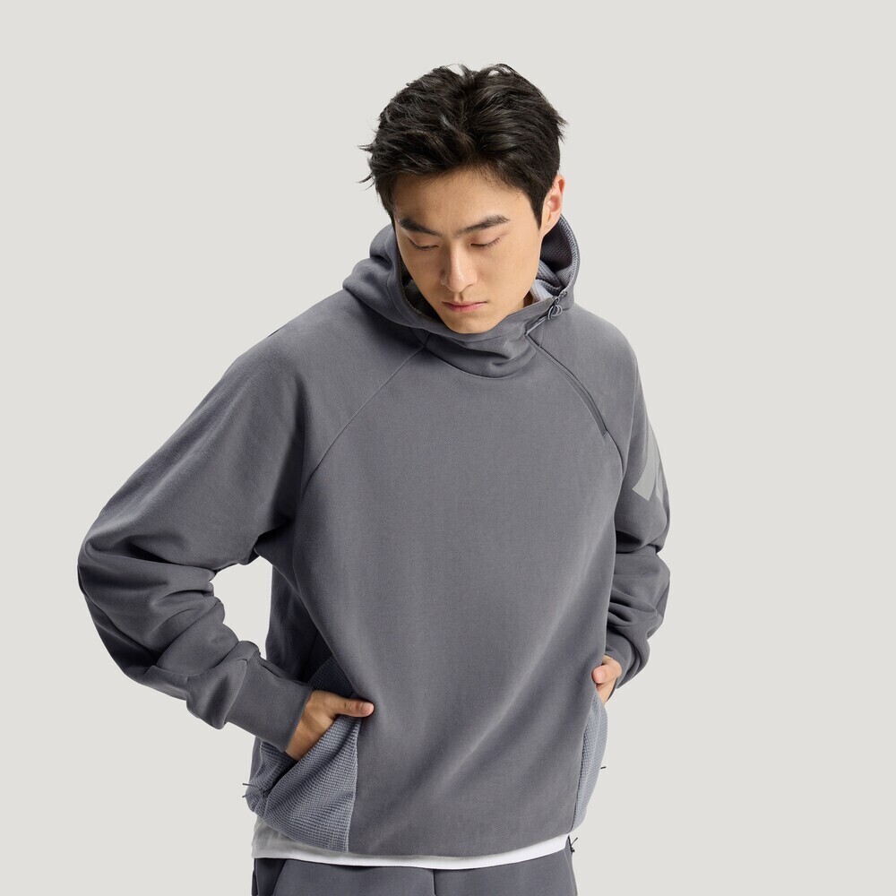 Adidas FOS阿迪先锋运动2026男子FOS M FT SWT HD针织连帽卫衣KH3018