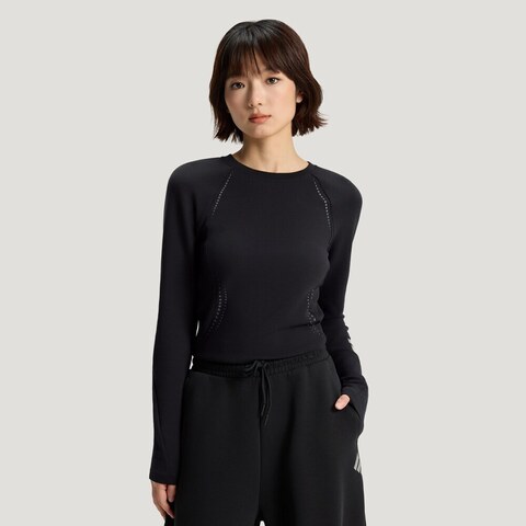 Adidas FOS阿迪先锋运动2026女子FOS W TEE LS针织无领长TKV4860