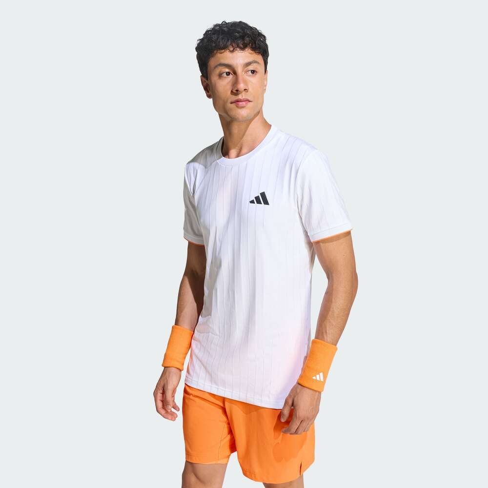 adidas阿迪达斯2026男子FLFT TEE PRO针织无领短TKG6054