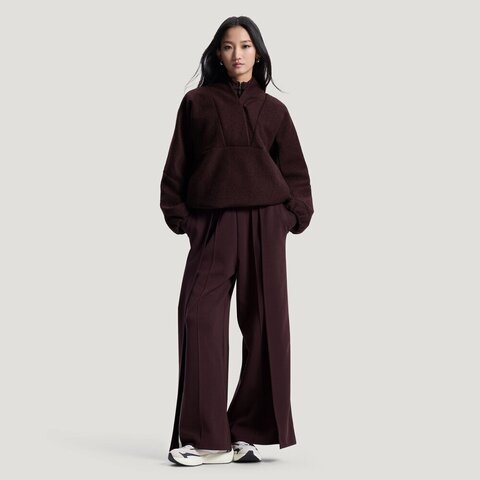 adidas阿迪达斯2026女子FLEECE ANORAK针织无帽外套HY2122