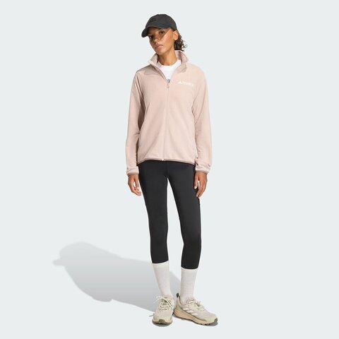 adidas阿迪达斯2026女子W MT ESS FZ FL针织无帽外套KB2195