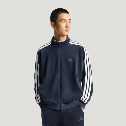 adidas阿迪达斯2026男子ST 3ST DENIM TT针织无帽外套KR2487