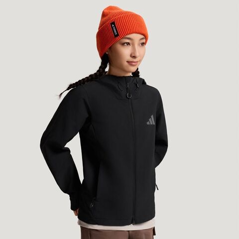 adidas阿迪达斯2026女子MT W CW SFTS J梭织连帽外套KC6990