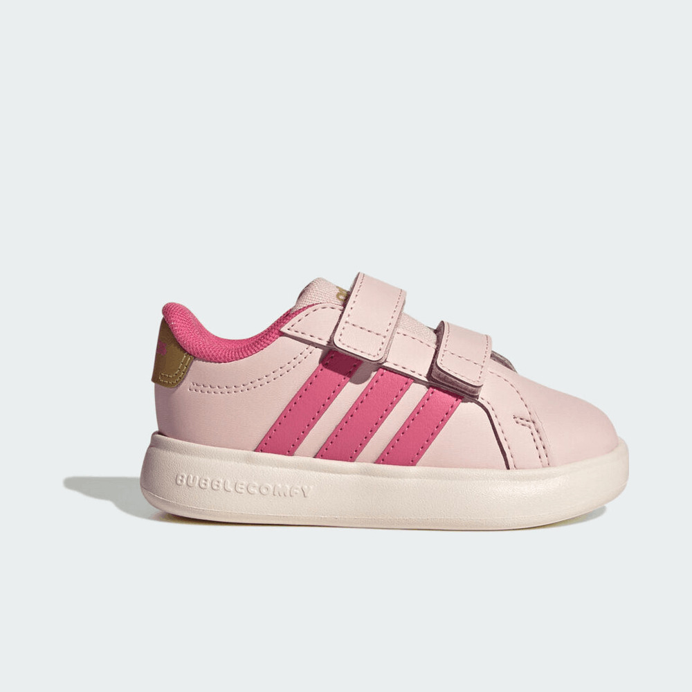 Adidas Kids阿迪儿童2026女婴童GRAND COURT 3.0 BUBBLE CF I女训童装KI3238
