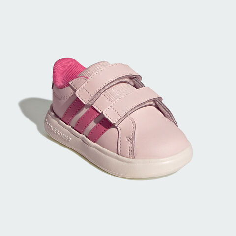 Adidas Kids阿迪儿童2026女婴童GRAND COURT 3.0 BUBBLE CF I女训童装KI3238