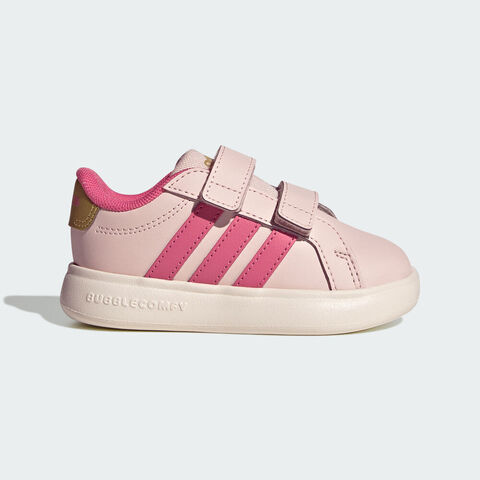 Adidas Kids阿迪儿童2026女婴童GRAND COURT 3.0 BUBBLE CF I女训童装KI3238