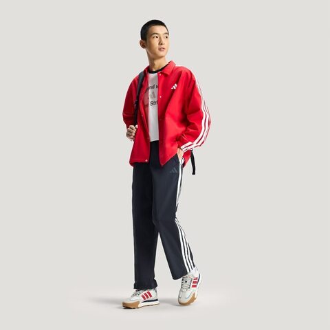 adidas阿迪达斯2026男子ST 3ST COACH J梭织无帽外套KR2501