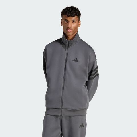 adidas阿迪达斯2026男子M FI 3S TT针织无帽外套KD5235