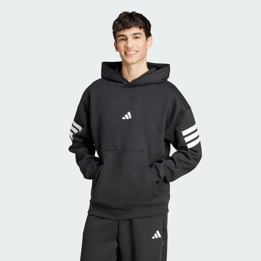 adidas阿迪达斯2026男子M FI 3S HD针织连帽卫衣JD4838