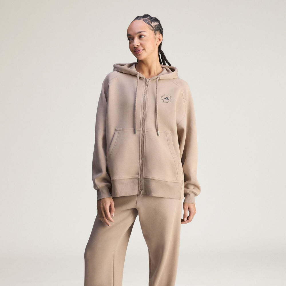 adidas阿迪达斯2026女子aSMC FZ HOODIE针织连帽外套JZ0652