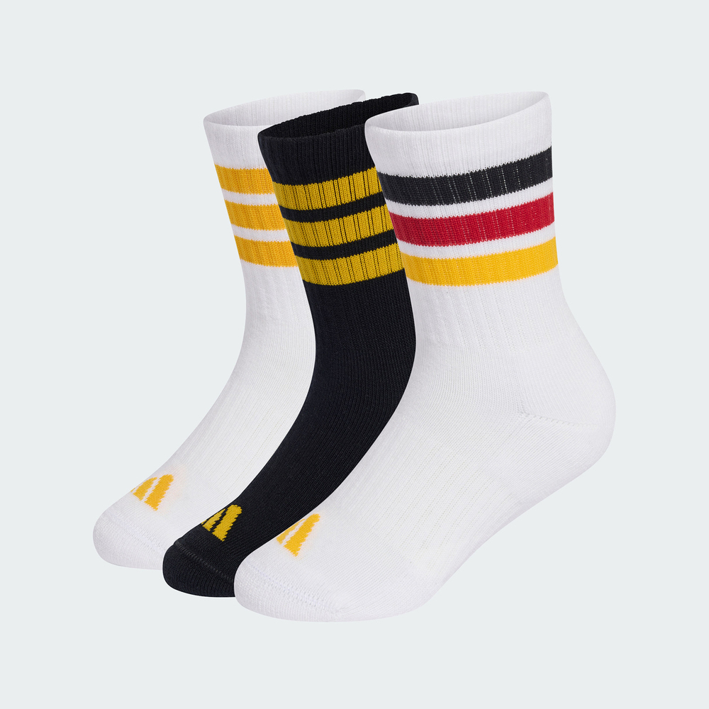 Adidas Kids阿迪儿童2026男小童3S KD C CRW 3P中袜优惠装KF0152