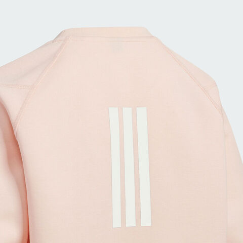 Adidas Kids阿迪儿童2026女大童JK KN CREW针织无帽卫衣KG5953