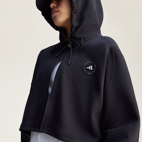 adidas阿迪达斯2026女子aSMC CRO HOODIE针织连帽外套JD8107