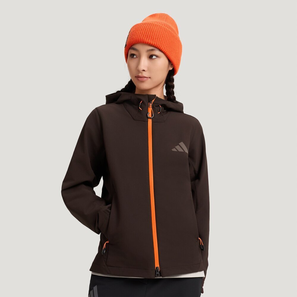 adidas阿迪达斯2026女子MT W CW SFTS J梭织连帽外套KQ7961