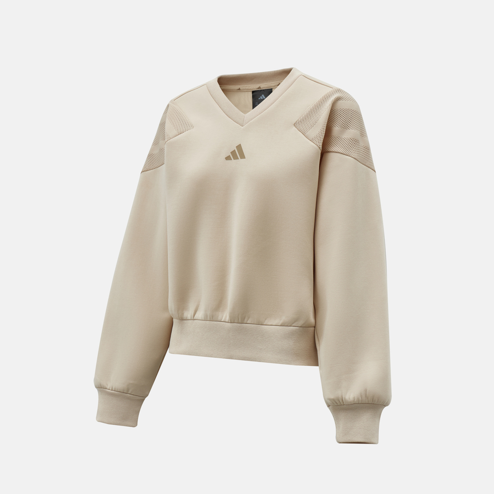 adidas阿迪达斯2026女子W FI 3S MT SW针织无帽卫衣KB4244