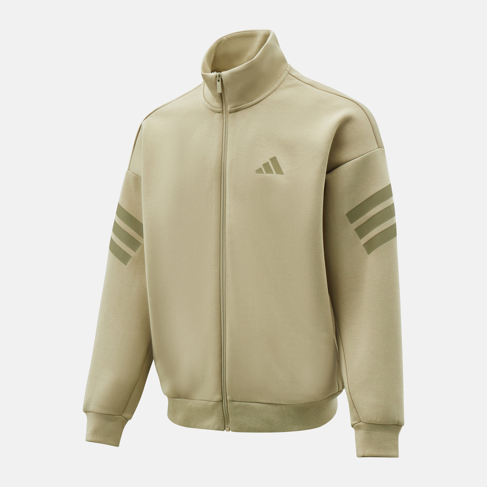 adidas阿迪达斯2026男子M FI 3S TT针织无帽外套KD5236