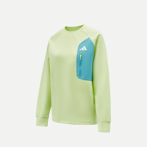 Adidas Kids阿迪儿童2026男大童JK KN CREW针织无帽卫衣KG5951