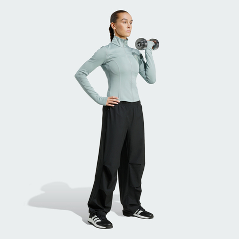 adidas阿迪达斯2026女子WE ZP THRU JKT针织无帽外套KD9184